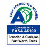 EASA Accredited Member badge for Brandon & Clark, Inc., Fort Worth, TX